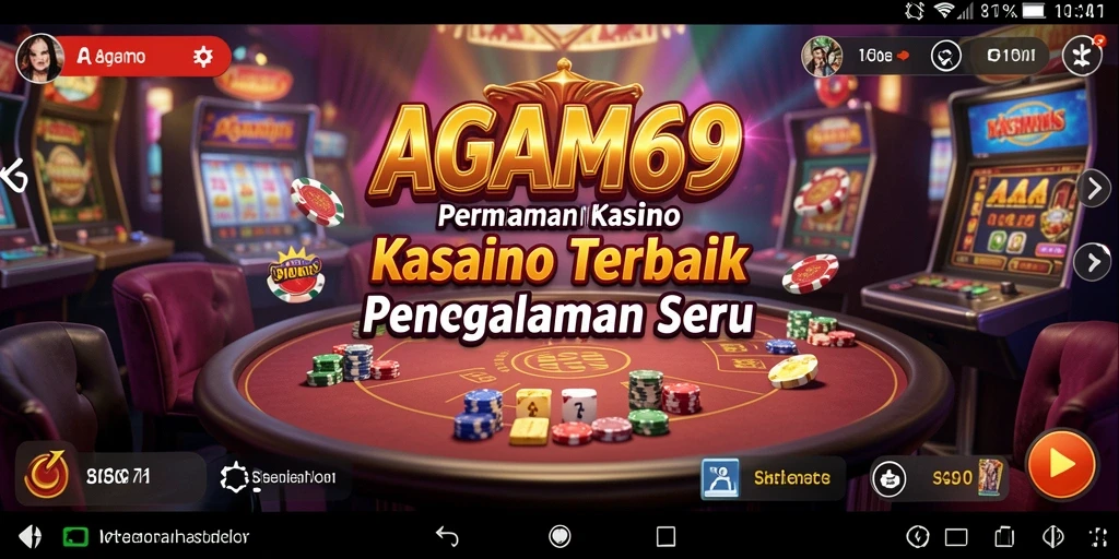 Tampilan gameplay AGAM69 yang menarik dan mendebarkan di kasino.