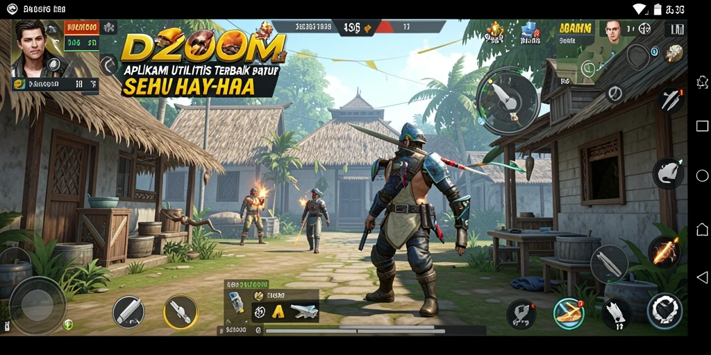 Screenshot fitur utama D200M menampilkan antarmuka yang simpel dan fungsional.
