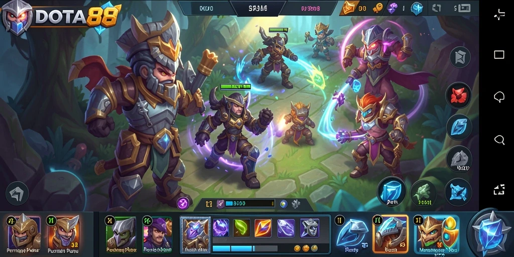 Screenshot gameplay DOTA88 menampilkan tantangan puzzle yang seru.