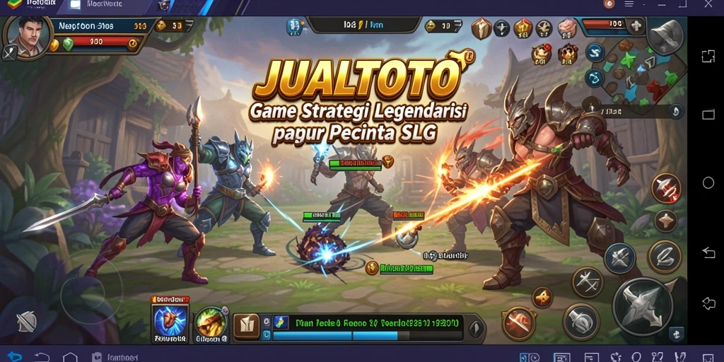 Screenshot gameplay JUALTOTO yang menarik dan strategis.