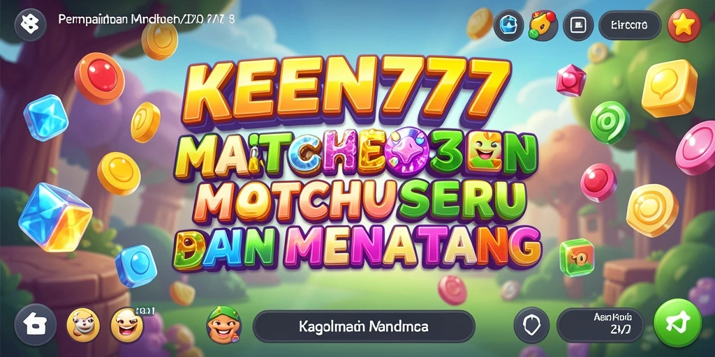 Tangkapan layar gameplay <strong>KEREN777</strong> yang menampilkan aksi mencocokkan item yang seru.