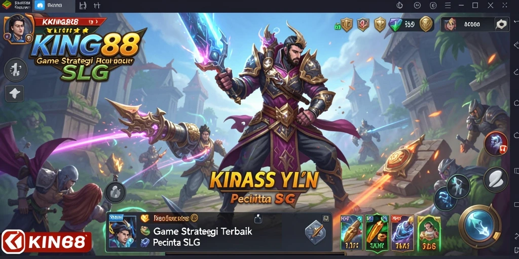 Tangkapan layar gameplay KING88 dengan strategi pertempuran yang mendebarkan.