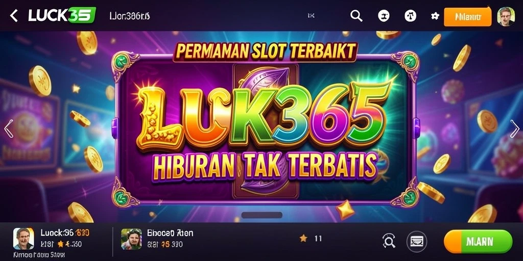 Tampilan menakjubkan dari gameplay LUCK365 dengan tema Slot yang memukau.