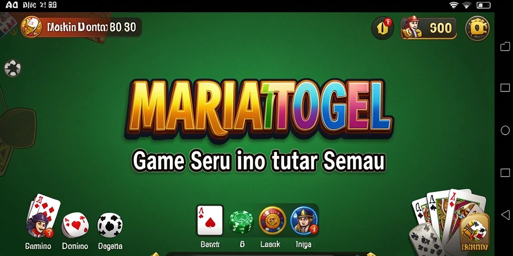 Tampilan mendebarkan dari gameplay Domino MARIATOGEL.