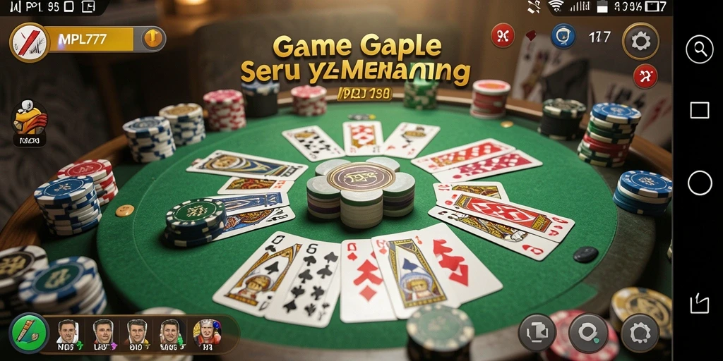 Tampilan gameplay menarik dari MPL777 dengan suasana Gaple yang seru.