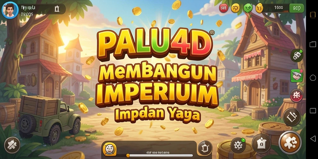 Screenshot menunjukkan pemain membangun kerajaan bisnis di PALU4D.