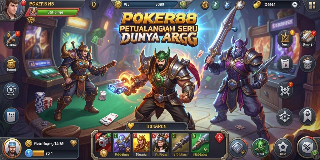 Menampilkan gameplay mendebarkan dan grafis tinggi POKER88.