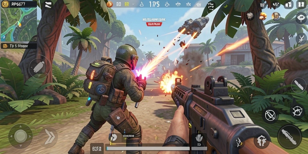 Tampilan gameplay RP6677 yang mendebarkan dan penuh aksi.