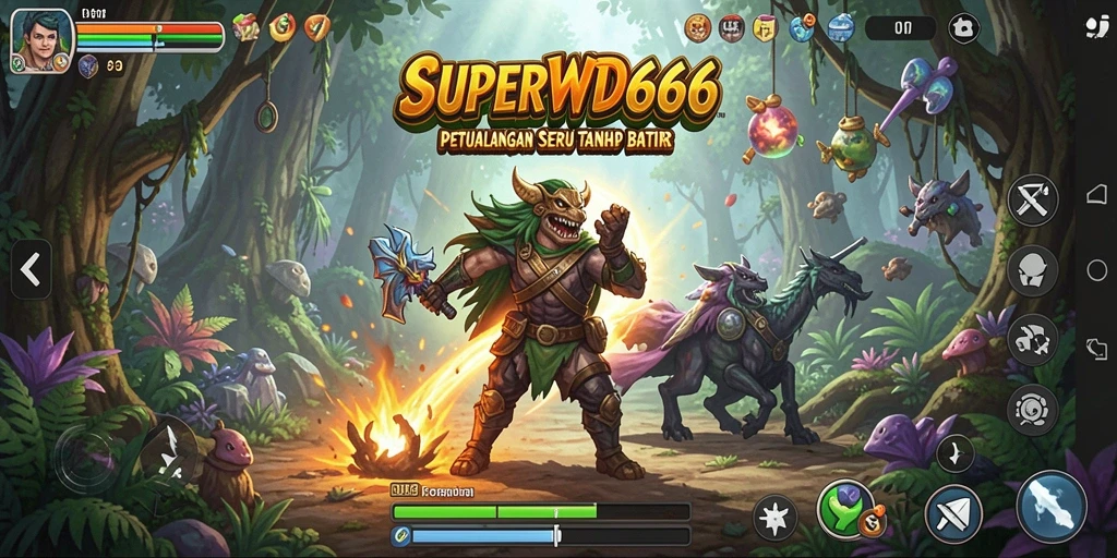 Tampilan gameplay SUPERWD666 yang memukau dalam petualangan seru.