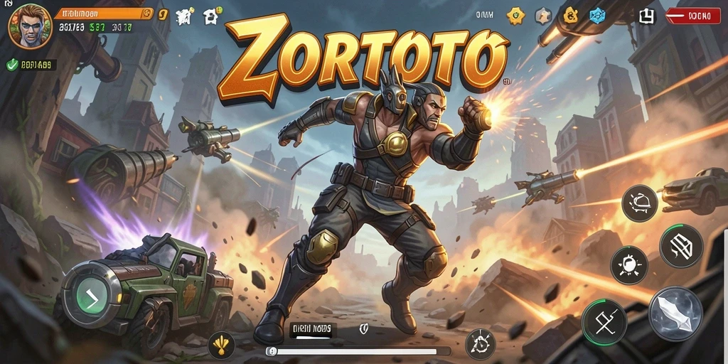 Tampilan gameplay ZORTOTO yang penuh aksi dan mendebarkan.